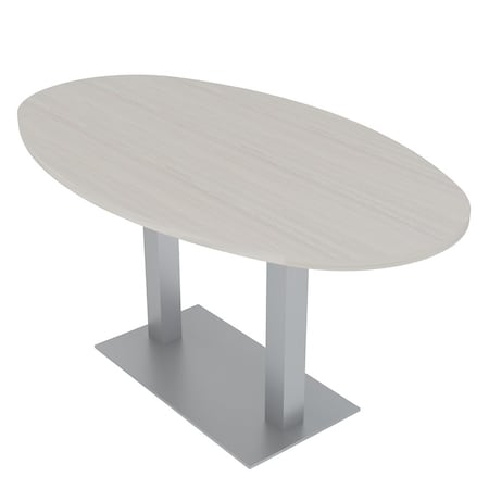 Skutchi Designs 33.5 in W, 69.5 in L, 29 in H, Engineered Wood Top, Ivory HAR-BOVL-34X70-DOU-XD1026